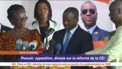 Pouvoir et opposition divisés sur la réforme de la CEI