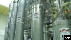 A handout picture released by Iran on Nov. 4, 2019, shows shows the atomic enrichment facilities at Nataz nuclear power plant.
