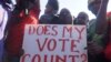 Activists with the Human Rights Defenders Coalition protest the results of last May's now-nullified presidential election in Malawi, in this undated file photo. (Lameck Masina/VOA)