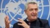 U.N. High Commissioner for Refugees Filippo Grandi attends a news conference at the U.N. in Geneva, Switzerland, Oct. 8, 2021.