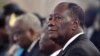 Le président ivoirien Alassane Ouattara lors de la cérémonie des voeux, à Abidjan, le 4 janvier 2018.