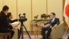 Japan's Chief Cabinet Secretary Yoshihide Suga speaks to VOA's Steven Herman, Tokyo, Japan, February 4, 2013. 