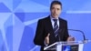 NATO Secretary-General Anders Fogh Rasmussen holds a news conference ahead a two-day NATO foreign ministers at the Alliance's headquarters in Brussels, December 4, 2012.
