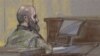 U.S. Army Maj. Nidal Malik Hasan shown as the guilty verdict is read at his court martial, Fort Hood, Texas, Aug. 27, 2013.