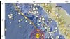 Pusat gempa di Kabupaten Nias Barat, Sumatera Utara (Sumut), 14 Mei 2021. Tidak berpotensi tsunami (Foto: Twitter/BMKG)