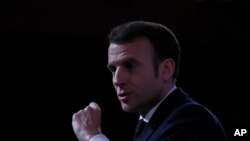 President Macron, in a speech at the Ecole Militaire Feb. 7, 2020 in Paris, advocated a more coordinated EU defense strategy in which France, and its arsenal, would hold a central role.