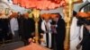 U.N. Secretary General Antonio Guterres stands before the Sikh Gurdwara Darbar Sahib, in Kartarpur, Pakistan, Feb. 18, 2020. (Courtesy @antonioguterres) 