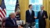 FILE - President Donald Trump listens as Brian Hook, former US envoy to Iran, speaks after it was announced Bahrain has joined the United Arab Emirates in striking an agreement to normalize relations with Israel in the Oval Office, Sept. 11, 2020.