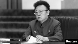 Late North Korean leader Kim Jong-il is pictured in this undated photo released by the North's KCNA, December 28, 2011. 