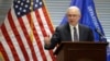 Attorney General Jeff Sessions speaks to federal, state and local law enforcement officials about sanctuary cities and efforts to combat violent crime, July 12, 2017, in Las Vegas.