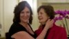 Philomena Lee, right, and her daughter Jane Libberton in Rome on Feb. 6, 2014, a day after meeting with Pope Francis.