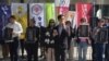 台湾学生及公民组织抗议港警暴力进入校园