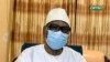 Malian President Ibrahim Boubacar Keita appears on state television to announce his resignation on Aug. 18, 2020. 