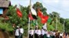 မေလ ၂၃ ရက်နေ့က ထားဝယ် လောင်းလုံမြို့ရဲ့ ကျောင်းမတက်ရေး လှုပ်ရှားမှု သပိတ် မြင်ကွင်း။ (ဓာတ်ပုံ - Dawei Watch via AFP မ ၂၃၊ ၂၀၂၁)