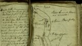 William Clark's "elkskin journal" that he used to record notes during the Lewis and Clark expedition from Sept. 11, 1805 to Dec. 31, 1805. (AP Photo/Charles Rex Arbogast)