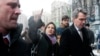 FILE - U.S. Assistant Secretary of State Victoria Nuland, center, and U.S. Ambassador to Ukraine Geoffrey Pyatt (r) walk through Independence Square in Kyiv, Dec. 10, 2013. 