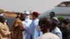 Lokacin da gwamna Zulum yake gaisasa da Shugaba Bazoum 