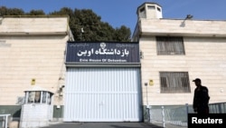 FILE - A view of the entrance of Evin prison in Tehran, Iran, Oct. 17, 2022. (Majid Asgaripour/WANA via Reuters)