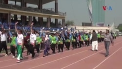 پيښور کې د ورزشي لوبو ميلې ۱۴۰۰ څخه ډیرو نجونو برخه اخیستې