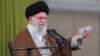 Iran's supreme leader, Ayatollah Ali Khamenei, speaks during a meeting with teachers in Tehran on May 1, 2024. Khamenei criticized some Arab countries' efforts to normalize relations with Israel. (Photo courtesy of the Office of the Iranian Supreme Leader via Reuters)