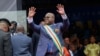 Rais wa DRC Felix Tshisekedi akiapishwa kuongozo muhula wa pili kwenye uwanja wa michezo mjini Kinshasa, Januari 20, 2024.