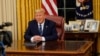 President Donald Trump speaks about the U.S response to the COVID-19 coronavirus pandemic during an address to the nation from the Oval Office of the White House in Washington, March 11, 2020.