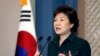 South Korea's President Park Geun-hye speaks to the nation at the presidential Blue House in Seoul, March 4, 2013 file photo. 