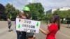 A logger opposed to a cap-and-trade bill is interviewed outside the Oregon State House in Salem, June 20, 2019.