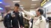 Passengers arriving from China Thursday morning at the Lahore airport were being screened for the coronavirus. (Courtesy Pakistan Health Ministry)