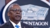 Defense Secretary Lloyd Austin speaks at a press briefing at the Pentagon, July 21, 2021 in Washington.