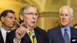 Senate majority leader Mitch McConnel.