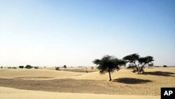 Une vue du désert mauritanien où évolue AQMI