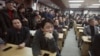 South Korean owners who run factories in the suspended inter-Korean Kaesong Industrial Complex, attend an emergency meeting held by the council of South Korean companies operating in the industrial park, in Seoul, South Korea, Friday, Feb. 12, 2016.