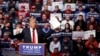 Republican presidential candidate Donald Trump speaks during a campaign stop at the Allen County War Memorial Coliseum, May 1, 2016, in Fort Wayne, Ind. 