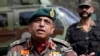 Indian army commander Lieutenant General Sanjiv Chachra addresses a news conference in Srinagar, Oct. 8, 2013. 