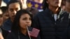 FILE - Latino leaders and immigration reform supporters gather on University of Colorado campus to launch a voter registration campaign to mobilize Colorado's Latino, immigrant and allied voters, Oct. 28, 2015.