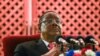 FILE - Malawi former President Peter Mutharika addresses the media at a news conference in Blantyre, June 27, 2020. Police arrested Mutharika's bodyguard, July 14, 2020, for allegedly helping him avoid nearly $7 million in import duties.