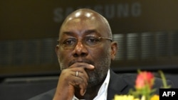 Sidy Diallo lors d'une conférence de presse à Abidjan, Côte d'Ivoire, le 22 mars 2017.