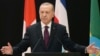 Turkey's President Recep Tayyip Erdogan delivers a speech during the Global Refugee Forum at the European headquarters of the United Nations in Geneva, Switzerland, Dec. 17, 2019. 