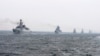 Chinese Navy warships take part in an international fleet review, April 23, 2009.