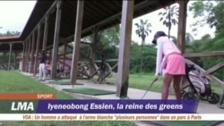 Portrait d’une golfeuse nigériane