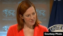 US State Department Spokesperson Jen Psaki (State Dept. video) 