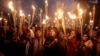Activists shout slogans as they participate in a rally in Dhaka, Dec. 12, 2013. 