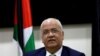 FILE - Chief Palestinian negotiator Saeb Erekat looks on during a news conference following his meeting with foreign diplomats in Ramallah, in the Israeli-occupied West Bank.