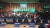 Pagelaran Angklung bertajuk "Bamboo for Peace: Enchanting Sounds and Rhythms of Indonesia” di ruang ECOSOC, gedung PBB, New York, 30 April 2018. (Foto courtesy: PTRI)
