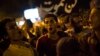 Supporters of Egypt's ousted President Mohammed Morsi chants slogans against the Egyptian Army after "Iftar" during a protest near Cairo University in Giza, Egypt, Aug. 4, 2013.