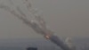 Rockets are launched from Gaza Strip to Israel, Nov. 12, 2019. Israel killed a senior Islamic Jihad commander in Gaza early Tuesday in a resumption of pinpointed targeting that threatens a fierce round of cross-border violence with Palestinian militants.
