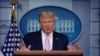 President Donald Trump speaks during a coronavirus task force briefing at the White House, Friday, April 10, 2020, in Washington.