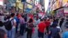#BraveIndonesia, Aksi Solidaritas Indonesia untuk para korban bom Surabaya digelar di Times Square, Manhattan, New York.