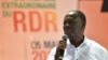 Alassane Ouattara lors d'un congrès extraordinaire du RDR à Abidjan, le 5 mai 2018.